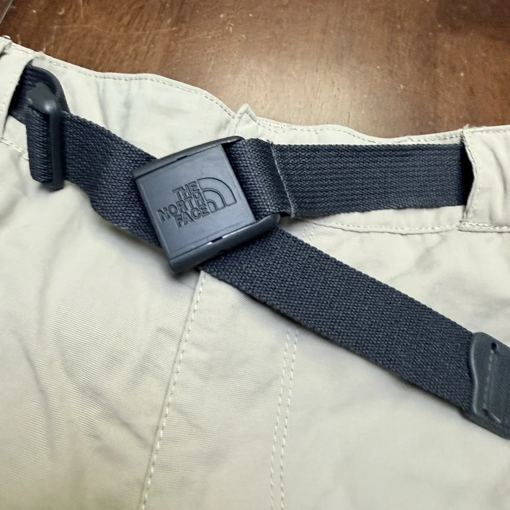 The North Face Convertible Belted Cargo Pants 36x27 Mens Large Short‎ 7 Pockets